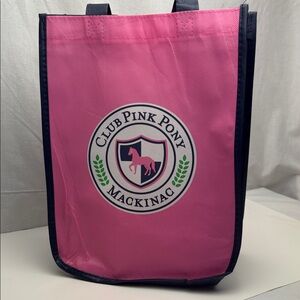 Pink Pony Tote Bag Mackinac Island